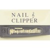 Nakano NC-65/GF/BL Nail Clippers, Sheet Music Pattern, Black