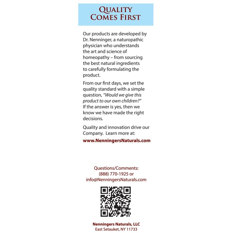 Nenningers Naturals Cold and Flu Pack