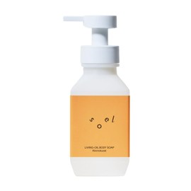 soel LIVING-OIL BODY SOAP 13.5 fl oz (400 ml) Soel Body Soap, Osmanthus Scent, Natural Essential Oil, Natural Plant Derived, Smooth Foam, Moisturizing, Synthetic Surfactant Free