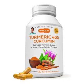 Curcumina Andrew Lessman Alta Absorción – Turmeric 400 mg con 60 Cápsulas