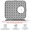 TOOVEM 2PCS Non-Slip Heat Resistant Silicone Sink Protector Mat, Side