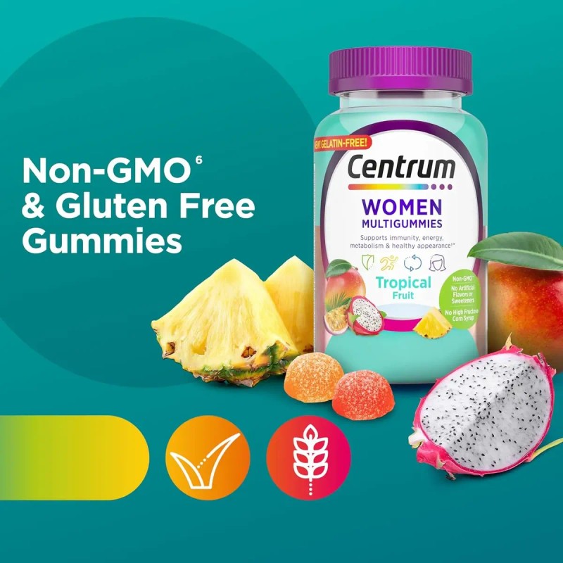 Multivitaminico Mujer Centrum Women Tropical 100 Gomitas