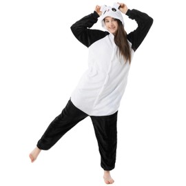 Katara 1744 Panda Cute Costume Suit Onesie / Jumpsuit Onesie Bodysuit for Adults, Women, Men, Pyjamas, Unisex – Many Different Animals
