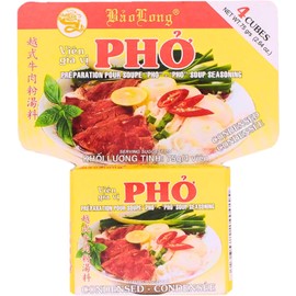 Bao Long Vietnamese Beef Pho Soup Mix 75g (Pack of 6, Beef Flavour)