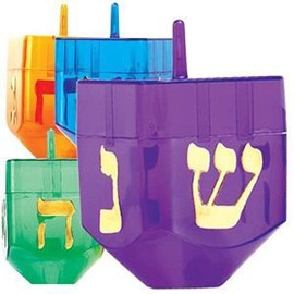 Chanukah Dreidel, Plastic, Fillable 1 Pc.