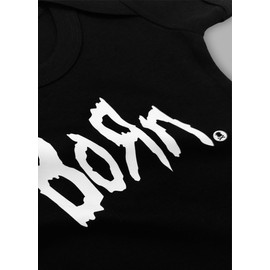 Baby Moo's BORN Nu-Metal Baby Grow | Baby Vest Heavy Metal Music Bodysuit, Rock n Roll Baby Gift Idea (3-6 months)