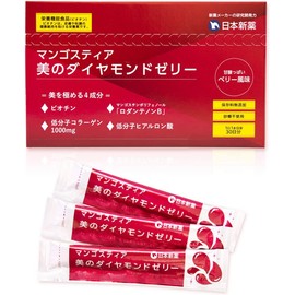ppon Shinyaku Collagen Jelly, 30 tubes (approximately a 30-day supply) [Functional Nutritional Food] Formulated with Hyaluronic Acid, Biotin, and Rodantenone B. "Mangostia Diamond Jelly,"