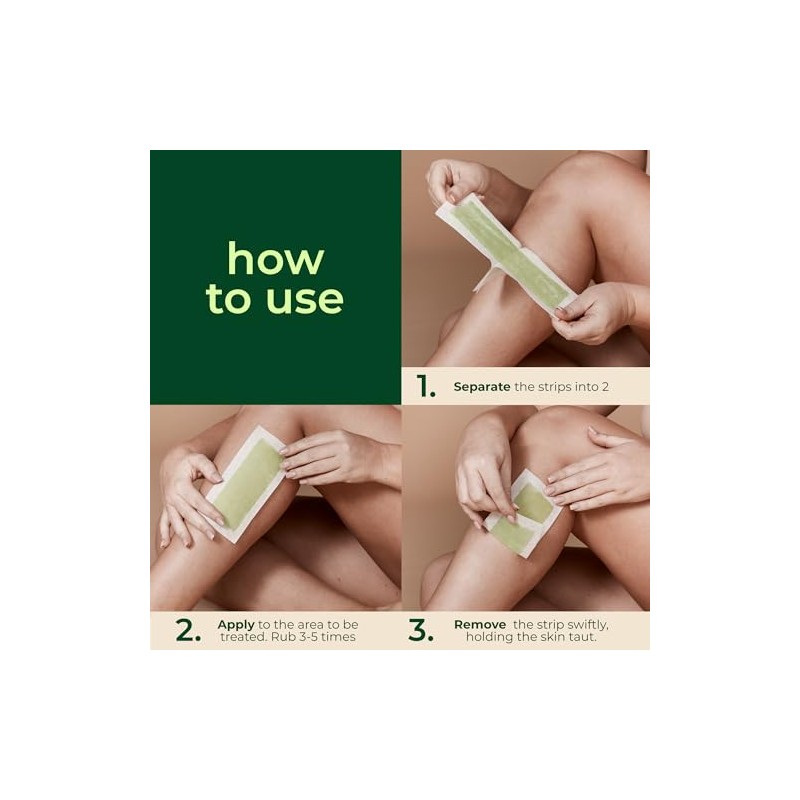 Nad's Body Wax Strips, 24 Strips