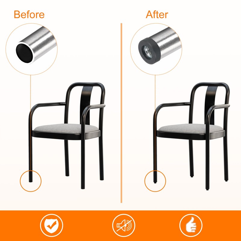 Sourcing Map 4-Piece Inserts for Tubes with M8 Thread, for