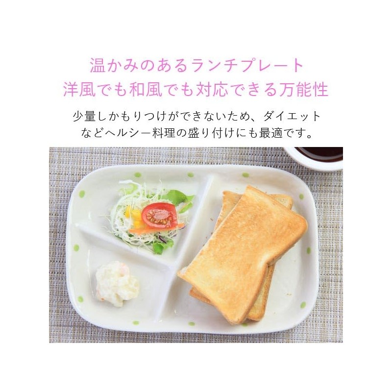 Divider Plate, Polka Dot Lunch Plate (Polka Dot), Set of