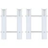 2 Row Rod Holder, White, Set of 2, Includes Dedicated