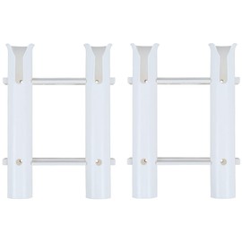 2 Row Rod Holder, White, Set of 2, Includes Dedicated Mounting Bolt Nut (1 Boat 55, Business Days, Up to 16:00 PM