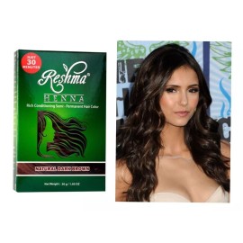 Reshma Tinte De Henna Sin Amoniaco Ni Peróxido Semiperm Café Oscuro