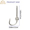 Fishing Hook Hat Pins Fishing Hook Clips,7pcs/Box Cap Hat Tie