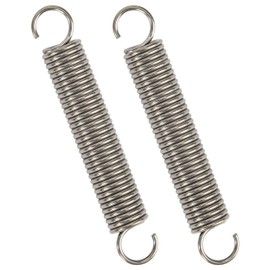GUNGY Extension Spring 100mm Tension Spring With Dual Hook in 304 Stainless Steel OD 16mm Wire Diameter 2mm Max Load 8.8KG 2x16x100mm 2 Pieces