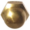 8-32 Hex Cap Nuts, Solid Brass, Grade 360, Commercial, Plain