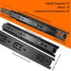 12 inch Drawer Slides 4 Pairs (8pcs) 3 fold Full