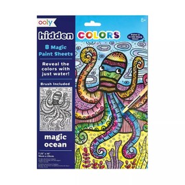 Hidden Colors Magic Paint Sheets (9 pc Set)- Magic Ocean