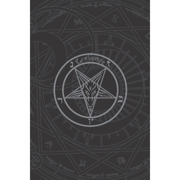 Baphomet: Inverted Pentagram Baphomet Notebook/Journal. 100 Lined Pages.