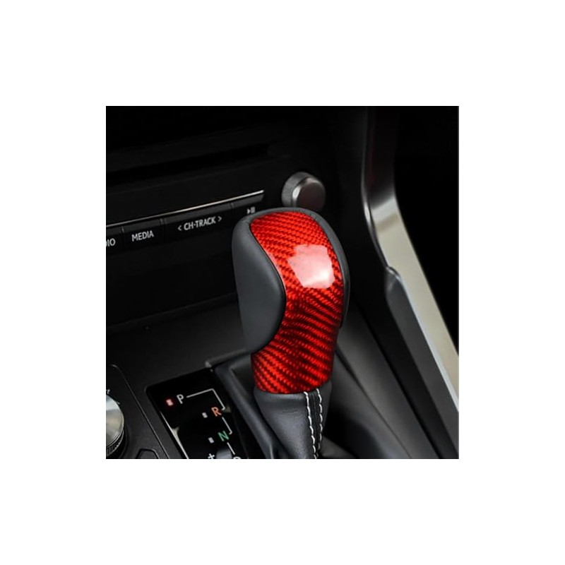 suupar Real Carbon Fiber Gear Shift Knob Trim Cover for