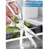 Multifunctional kitchen scissors made of stainless steel, sharp blade: robust