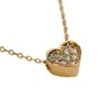 LuckyLy Collares de Mujer Oro 14k de Corazón con Zirconia