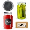 KADAX Preserving Jars 760 ml with fi82 mm Screw Lids,