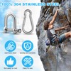 cersaty® Pack of 10 Shackles, 304 Stainless Steel Shackles with