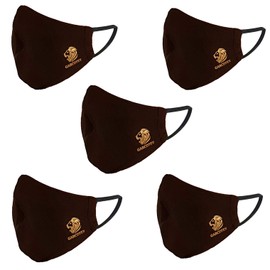 GARCOTEX Unisex Reusable Face Mask Washable Breathable Anti Smoke Pollution Bike Motorcycle Sport and Outdoor (5Pack, Black Colour)