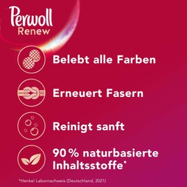 Perwoll Renew Color & Fiber (52 Washes), Liquid Detergent For Colored Laundry