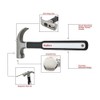 Big Horn 15153 8 Oz Mini Claw Hammer with Rubber