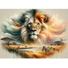 ARPADAMO Lion Diamond Art Kits for Adults,5D Animal Diamond Painting