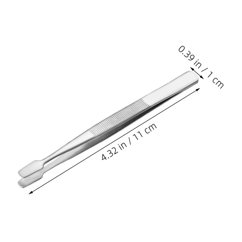 Ipetboom 4pcs Philately Stamp Tweezers Precision Tweezers for Stamp Collecting