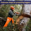 ZELARMAN Chainsaw Chaps,Chainsaw Safety Apron,Chainsaw Protection Pants with Adjustable Belt&Pocket,Forestry