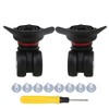 diystyle 1 Pair Luggage replacement Wheels Alternative Silent Casters su-tuke-sukyari-bokkusu Replacement