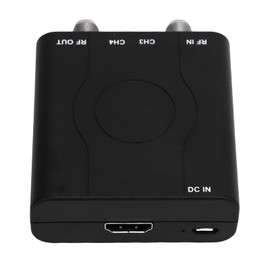 ASHATA HDMI RF Modulator Coax Converter, HDMI Modulator HDM61 1080P PAL Control Converter for NTSC Format Output Home TV Game Console