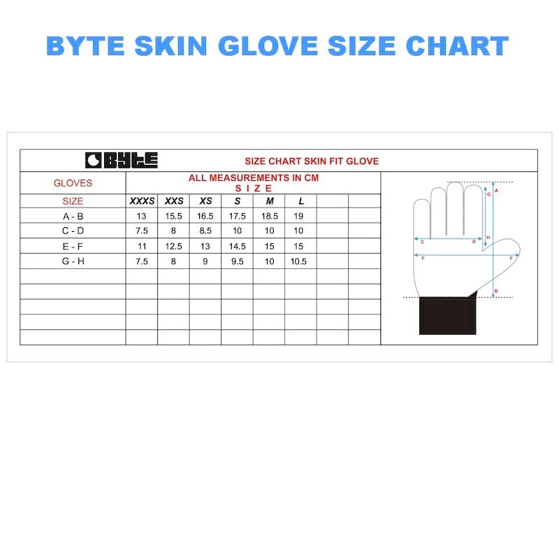 BYTE SKIN HOCKEY GLOVES NAVY RED (XXXS)