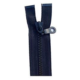 Chunky No.5 Plastic Molded Zip Open End (Black (322), 28 inch - 70 cm (Open End))