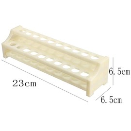Test Tube Rack, 2 Pieces Tube Holder, Test Tube Holder, Test Tube Stand Made of Plastic, 2 Layers, 15 mm, 20 Hole Tube Holder, Removable for Educational Tools, Laboratory Accessories