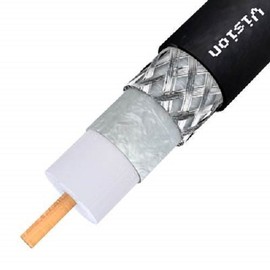 AT&T DIRECTV Approved 3GHz RG-6 Coaxial Cable, Single Solid Copper Core, Black PVC CL2 Jacket, 1000' Reel (CR01BSR0-05))