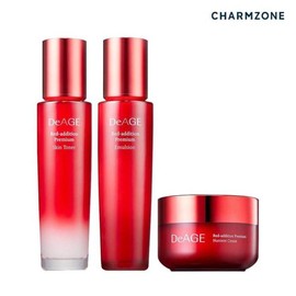 Chamzone Deage Red Edition Premium 3-piece set (skin + emulsion + cream) + shopping bag / 참존 디에이지 레드에디션 프리미엄 3종세트(스킨+에멀전+크림)+쇼핑백