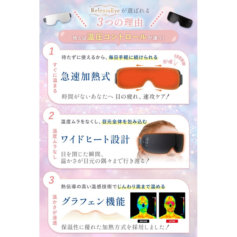 【Supervised by Eye Beauty Salon】MyComfort Eye Warmer Eye Care, Warms