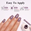 Esmalte De Uñas En Gel Gris Y Morado De 10