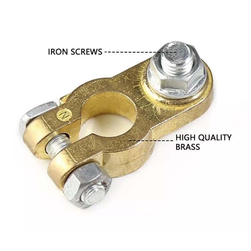 Unbranded 2PCS Brass Car Battery Terminal Connectors Top Post Battery