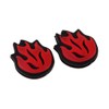 CUTICATE 2Pcs Flame Fire Shock Absorbers Tennis Dampeners For Rackets
