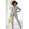 Ashro 18W PLUS Ashro Yellow Spring Summer Jacket Dress Pant