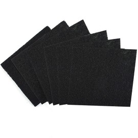 6 Pack Carbon Odour Filter Replacement Cat Litter Tray Filter Kitchen Activated Carbon Filter for Cat Litter Tray Pan Black Tokaneit