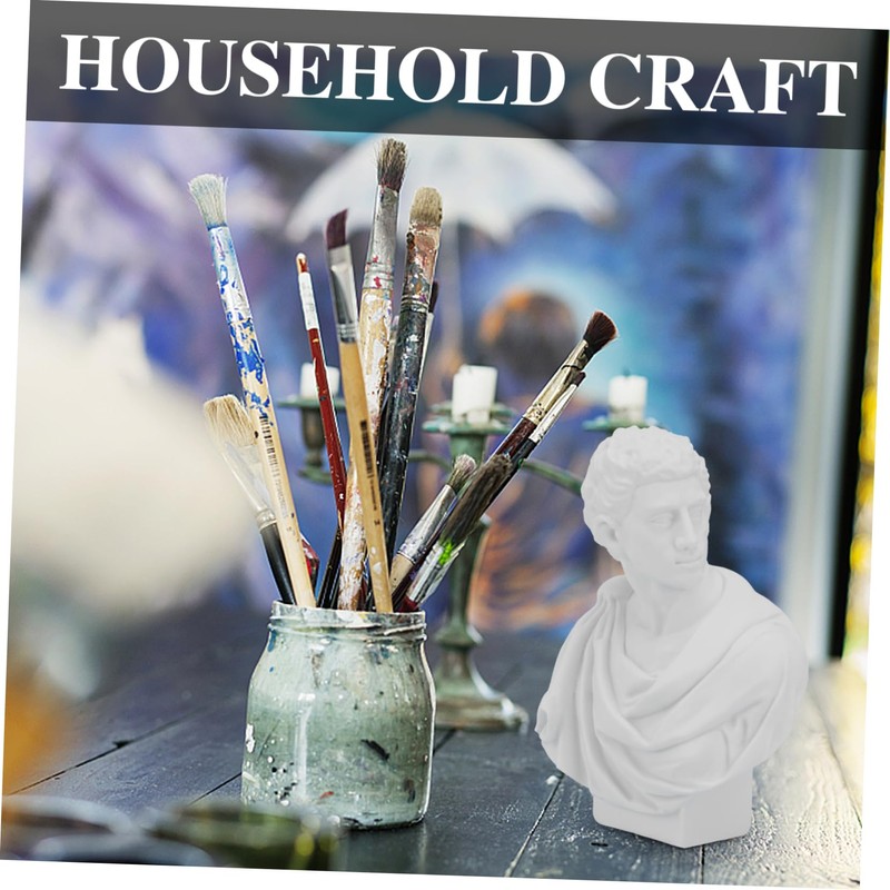 ABOOFAN 10Pcs Mini Resin Sketch Statue Decorative Plaster Line Drawing