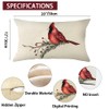Ogiselestyle Christmas Cardinal Throw Pillow Covers, 12 x 20 Inch