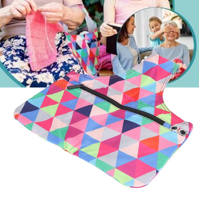 Portable Knitting Bag 600D Oxford Cloth Lightweight Travel Knitting Yarn